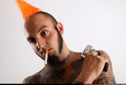 Edgar Revolver Pose With Cigarette